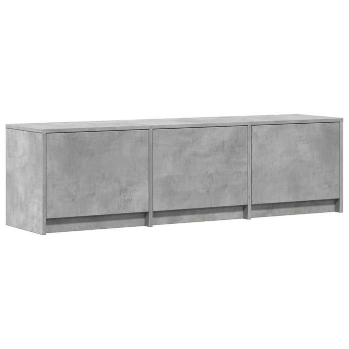 Mobilier TV cu LED Gri Beton 140 x 34 x 40 cm Lemn prelucrat - WALTI WALTI