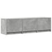 Mobilier TV cu LED Gri Beton 140 x 34 x 40 cm Lemn prelucrat - WALTI WALTI