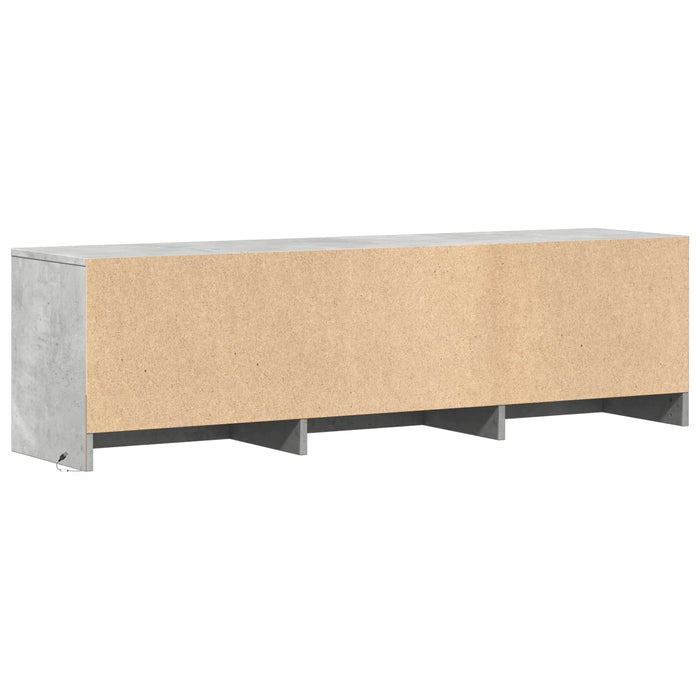 Mobilier TV cu LED Gri Beton 140 x 34 x 40 cm Lemn prelucrat - WALTI WALTI