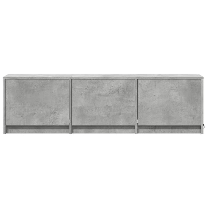 Mobilier TV cu LED Gri Beton 140 x 34 x 40 cm Lemn prelucrat - WALTI WALTI