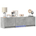 Mobilier TV cu LED Gri Beton 140 x 34 x 40 cm Lemn prelucrat - WALTI WALTI
