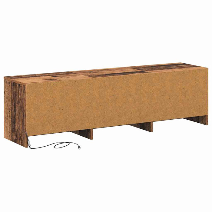 Dulap TV cu LED-uri Lemn Vechi 140 x 34 x 40 cm Lemn compozit - WALTI WALTI