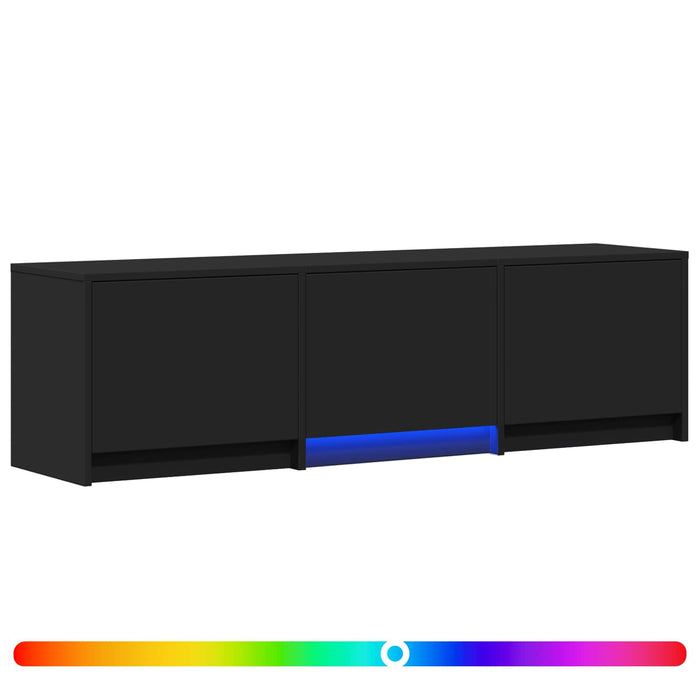 Mobilier TV cu LED cu LED Negru 140 x 34 x 40 cm Lemn prelucrat - WALTI WALTI