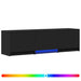 Mobilier TV cu LED cu LED Negru 140 x 34 x 40 cm Lemn prelucrat - WALTI WALTI