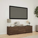 Mobilier TV cu LED Stejar maro 140 x 34 x 40 cm Lemn prelucrat - WALTI WALTI