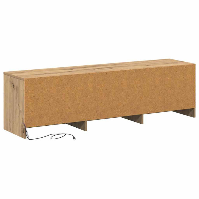 Dulap TV cu LED-uri cu sertar Stejar artizanal 140 x 34 x 40 cm - WALTI WALTI