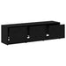 Dulap TV cu LED-uri Stejar Negru 140 x 34 x 40 cm Lemn compozit - WALTI WALTI
