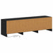 Dulap TV cu LED-uri Stejar Negru 140 x 34 x 40 cm Lemn compozit - WALTI WALTI