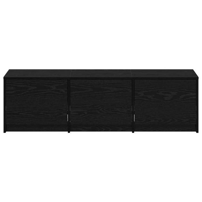 Dulap TV cu LED-uri Stejar Negru 140 x 34 x 40 cm Lemn compozit - WALTI WALTI