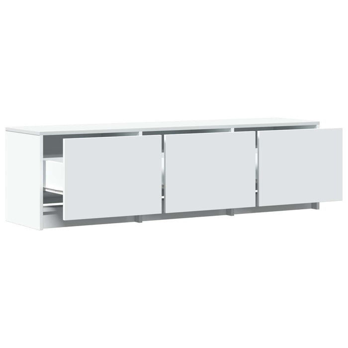 Mobilier TV cu LED Alb 140 x 34 x 40 cm Lemn prelucrat - WALTI WALTI