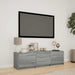 Mobilier TV cu LED Sonoma gri 140 x 34 x 40 cm Lemn prelucrat - WALTI WALTI