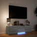 Mobilier TV cu LED Sonoma gri 140 x 34 x 40 cm Lemn prelucrat - WALTI WALTI