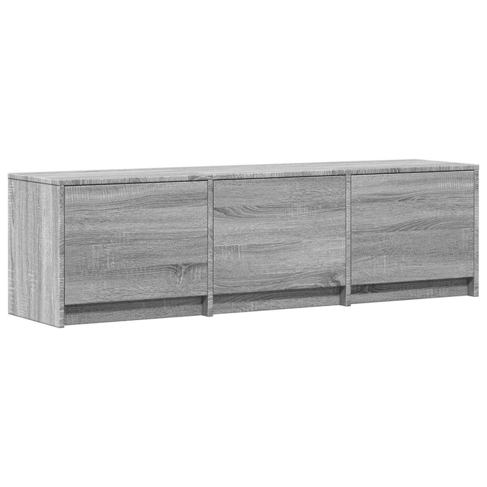 Mobilier TV cu LED Sonoma gri 140 x 34 x 40 cm Lemn prelucrat - WALTI WALTI