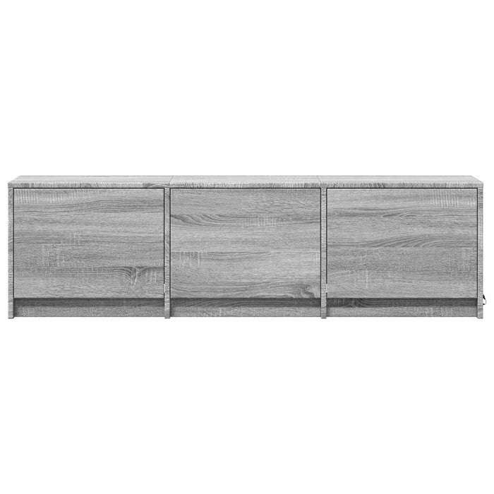 Mobilier TV cu LED Sonoma gri 140 x 34 x 40 cm Lemn prelucrat - WALTI WALTI