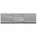 Mobilier TV cu LED Sonoma gri 140 x 34 x 40 cm Lemn prelucrat - WALTI WALTI