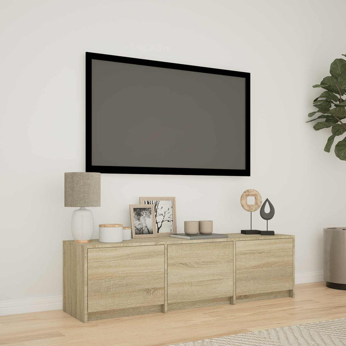Mobilier TV cu LED cu LED Stejar Sonoma 140 x 34 x 40 cm - WALTI WALTI