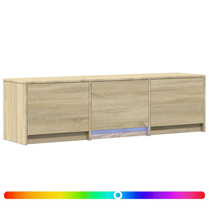 Mobilier TV cu LED cu LED Stejar Sonoma 140 x 34 x 40 cm - WALTI WALTI