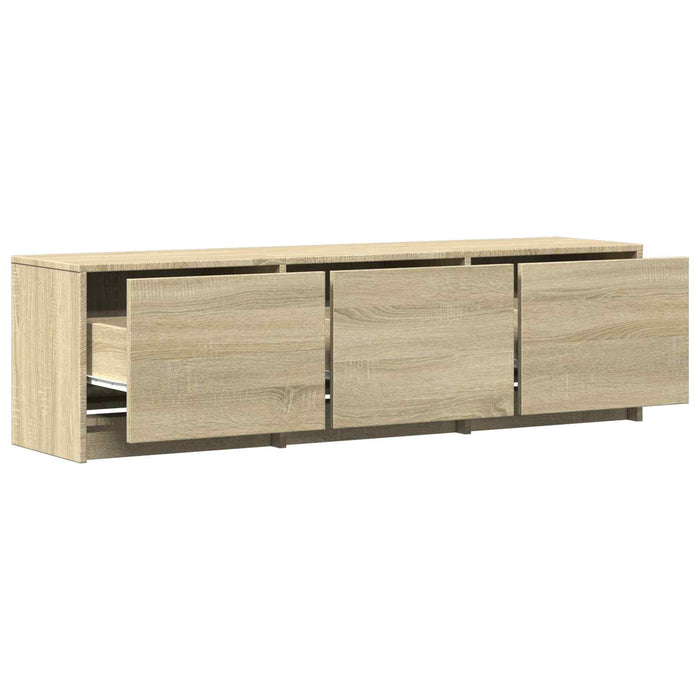 Mobilier TV cu LED cu LED Stejar Sonoma 140 x 34 x 40 cm - WALTI WALTI