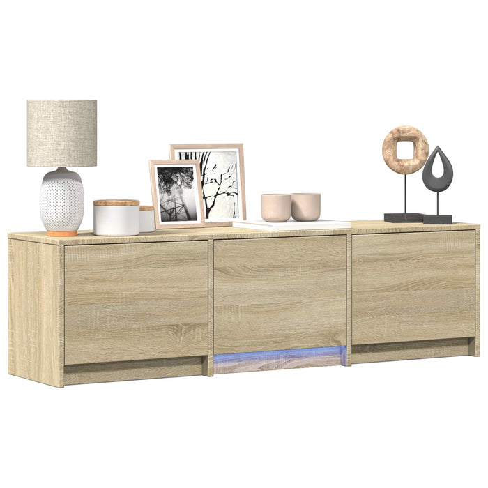 Mobilier TV cu LED cu LED Stejar Sonoma 140 x 34 x 40 cm - WALTI WALTI