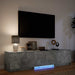 Mobilier TV cu LED Gri Beton 165 x 34 x 40 cm Lemn prelucrat - WALTI WALTI