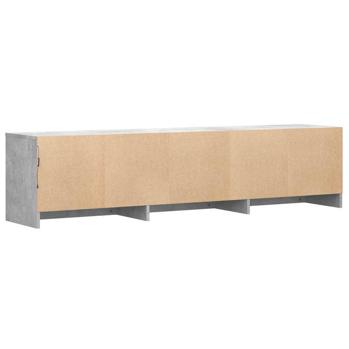 Mobilier TV cu LED Gri Beton 165 x 34 x 40 cm Lemn prelucrat - WALTI WALTI
