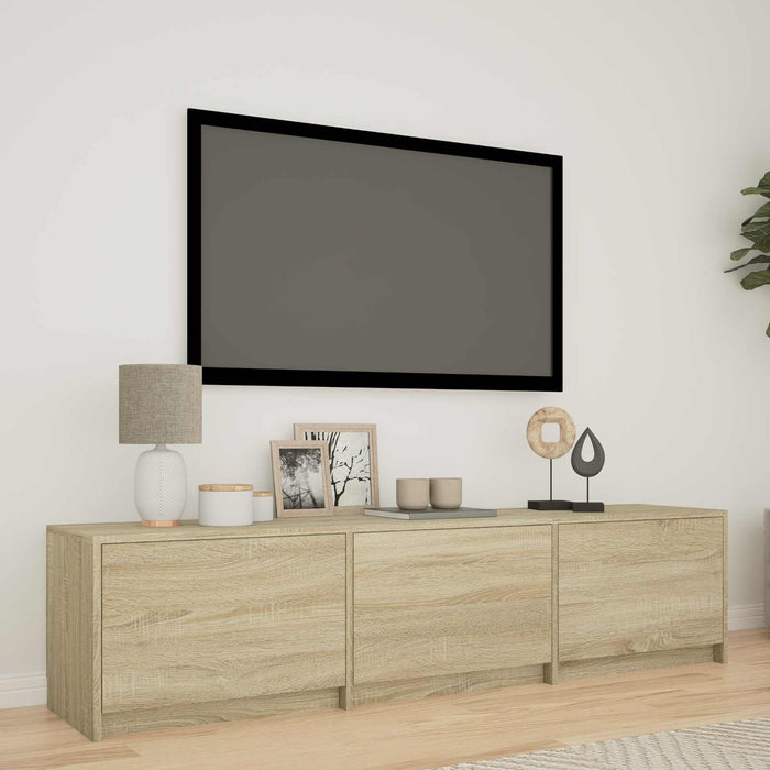 Mobilier TV cu LED cu LED Stejar Sonoma 165 x 34 x 40 cm - WALTI WALTI
