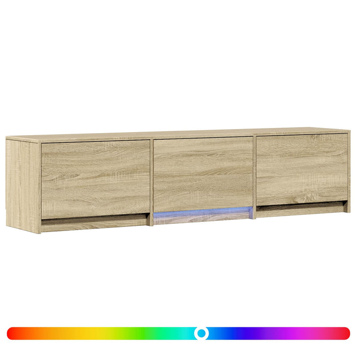 Mobilier TV cu LED cu LED Stejar Sonoma 165 x 34 x 40 cm - WALTI WALTI