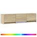 Mobilier TV cu LED cu LED Stejar Sonoma 165 x 34 x 40 cm - WALTI WALTI