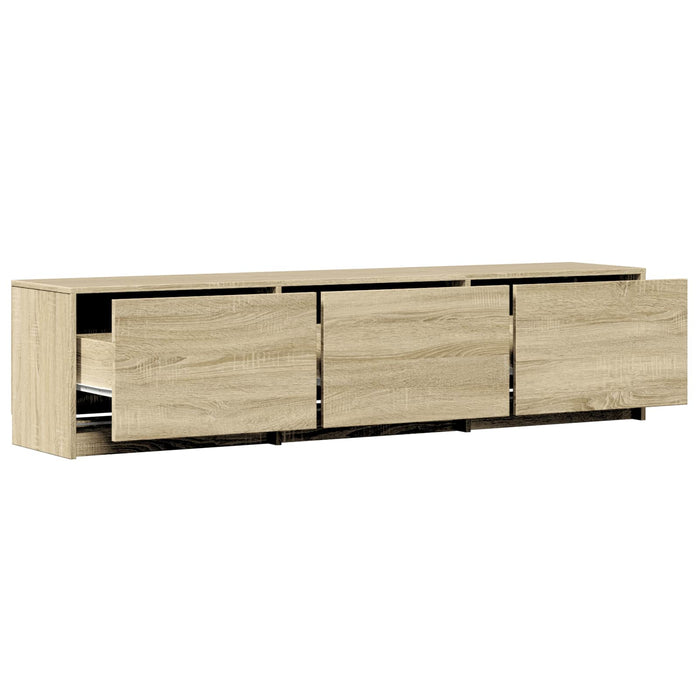 Mobilier TV cu LED cu LED Stejar Sonoma 165 x 34 x 40 cm - WALTI WALTI