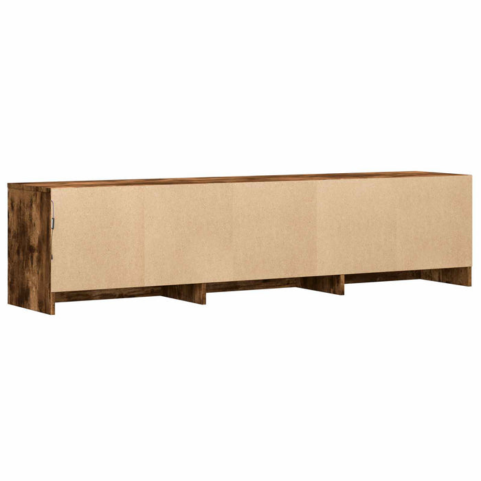 Mobilier TV cu LED cu LED Stejar Afumat 165 x 34 x 40 cm - WALTI WALTI