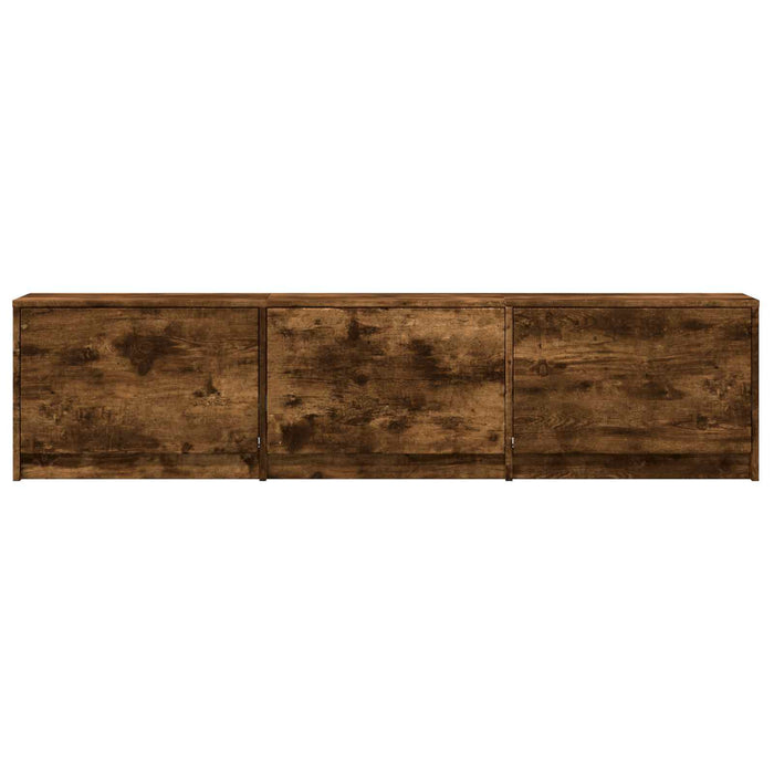 Mobilier TV cu LED cu LED Stejar Afumat 165 x 34 x 40 cm - WALTI WALTI