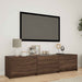 Mobilier TV cu LED Stejar maro 165 x 34 x 40 cm Lemn prelucrat - WALTI WALTI