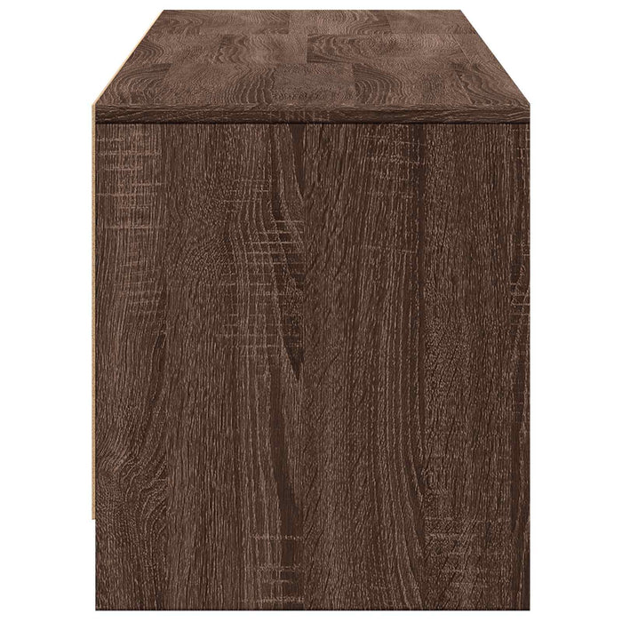 Mobilier TV cu LED Stejar maro 165 x 34 x 40 cm Lemn prelucrat - WALTI WALTI