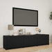 Mobilier TV cu LED cu LED Negru 165 x 34 x 40 cm Lemn prelucrat - WALTI WALTI