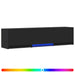 Mobilier TV cu LED cu LED Negru 165 x 34 x 40 cm Lemn prelucrat - WALTI WALTI