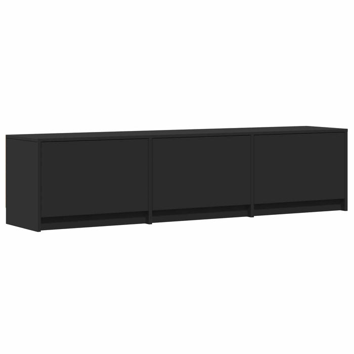 Mobilier TV cu LED cu LED Negru 165 x 34 x 40 cm Lemn prelucrat - WALTI WALTI