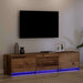 Dulap TV cu LED-uri Lemn Vechi 162 x 34 x 40 cm Lemn compozit - WALTI WALTI