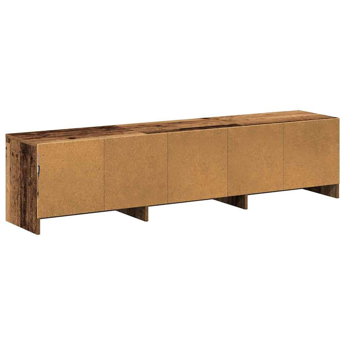 Dulap TV cu LED-uri Lemn Vechi 162 x 34 x 40 cm Lemn compozit - WALTI WALTI