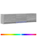 Mobilier TV cu LED Sonoma gri 165 x 34 x 40 cm Lemn prelucrat - WALTI WALTI