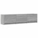 Mobilier TV cu LED Sonoma gri 165 x 34 x 40 cm Lemn prelucrat - WALTI WALTI