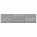 Mobilier TV cu LED Sonoma gri 165 x 34 x 40 cm Lemn prelucrat - WALTI WALTI