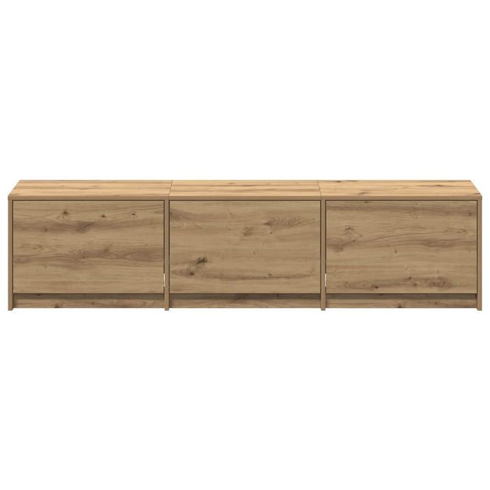 Dulap TV cu LED-uri cu sertar Stejar artizanal 162 x 34 x 40 cm - WALTI WALTI