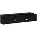 Dulap TV cu LED-uri Stejar Negru 162 x 34 x 40 cm Lemn compozit - WALTI WALTI