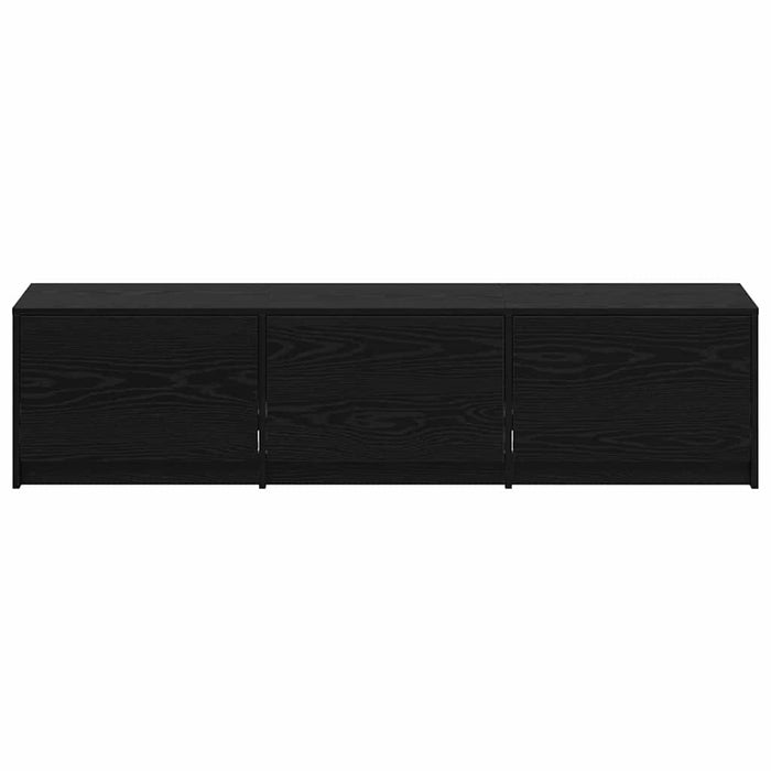 Dulap TV cu LED-uri Stejar Negru 162 x 34 x 40 cm Lemn compozit - WALTI WALTI