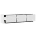 Mobilier TV cu LED cu LED Alb 165 x 34 x 40 cm Lemn prelucrat - WALTI WALTI