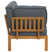 Set de canapea Antracit 133 x 92 x 69 cm Lemn Solid de Acacia - WALTI WALTI
