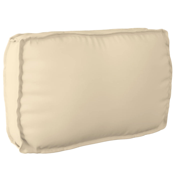 Set de canapea cu pernă Simplu 2 pcs Bej Lemn Solid de Acacia WALTI