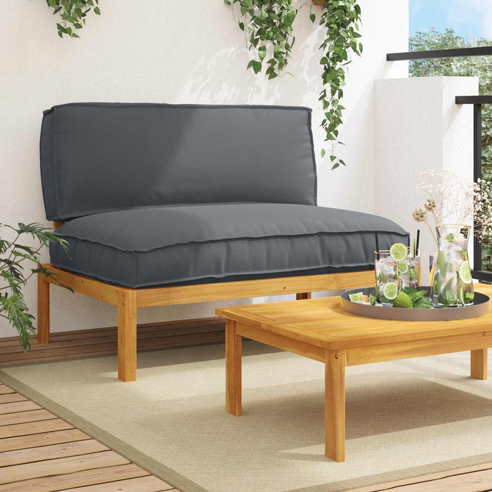 Set de canapea Antracit 120 x 92 x 69 cm Lemn Solid de Acacia WALTI