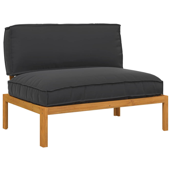 Set de canapea Negru 120 x 92 x 69 cm Lemn Solid de Acacia WALTI