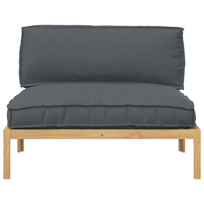 Set de canapea Antracit 120 x 92 x 69 cm Lemn Solid de Acacia WALTI